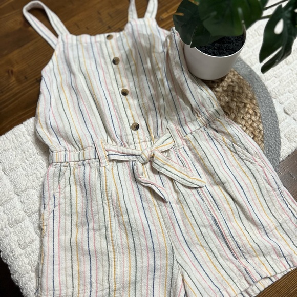 (2)Old Navy Linen Romper - Picture 1 of 2